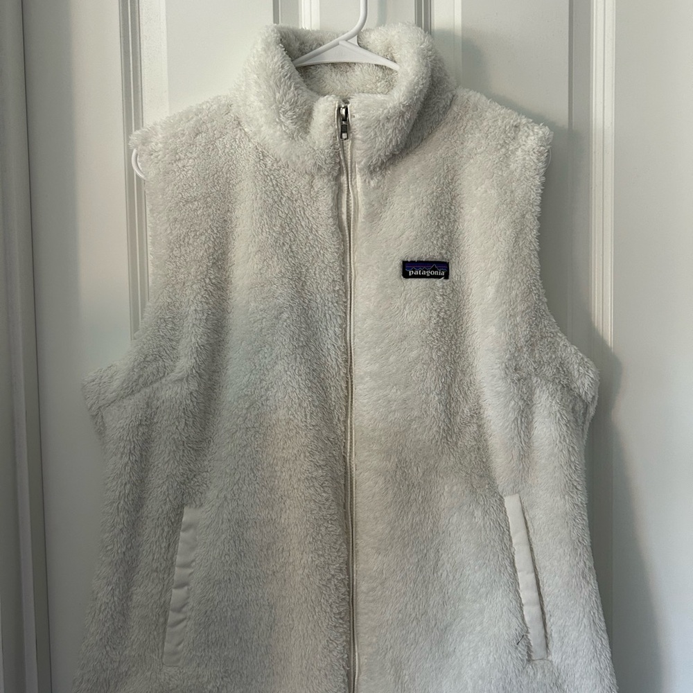 Patagonia White Fleece Vest